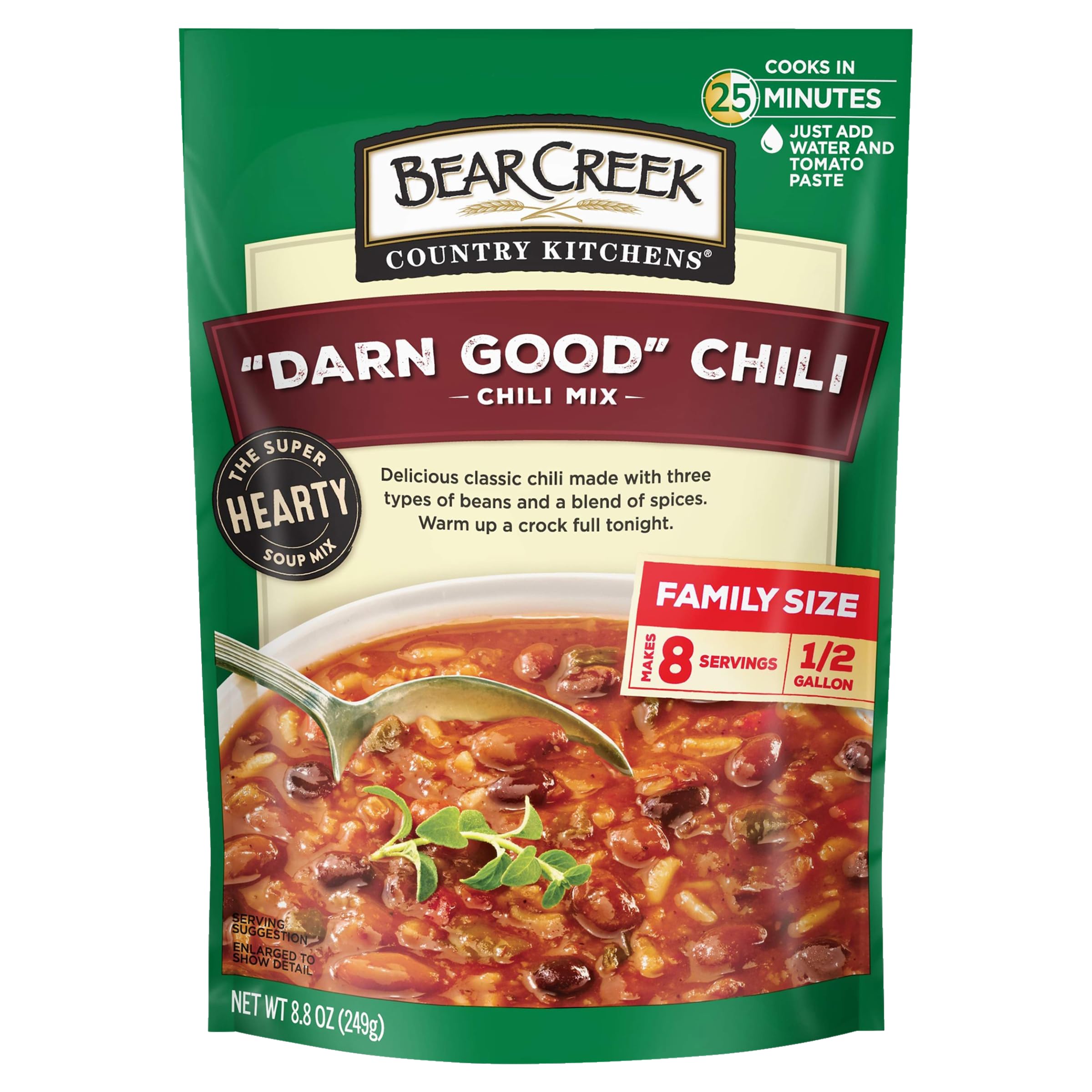 BEAR CREEK front packaging showing product and serving suggestion benefiting quick meals