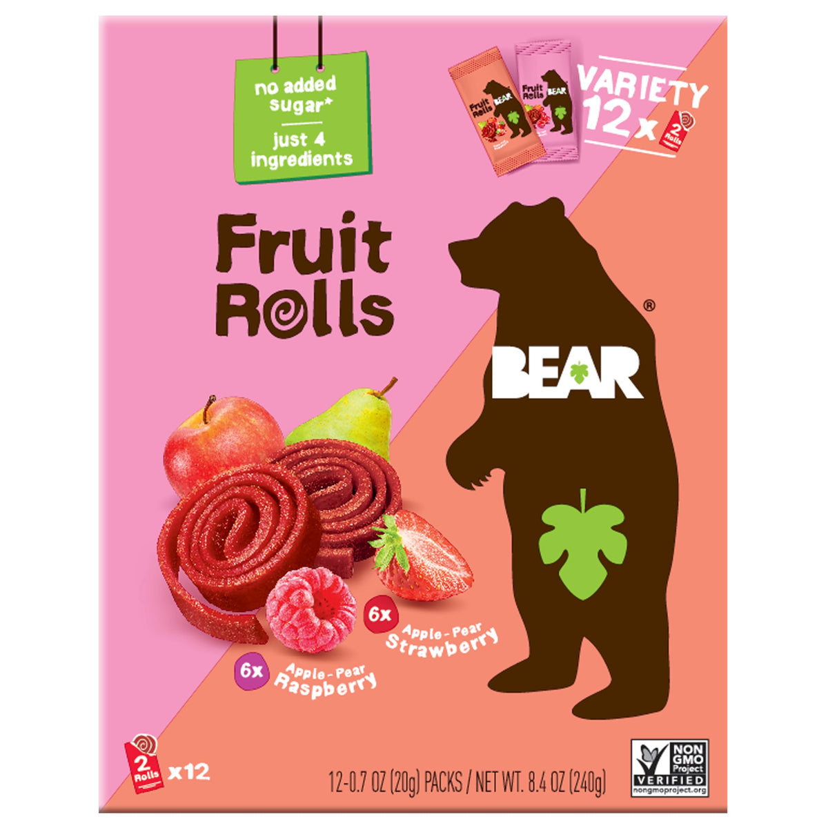 BEAR front package showing variety pack and convenient single rolls