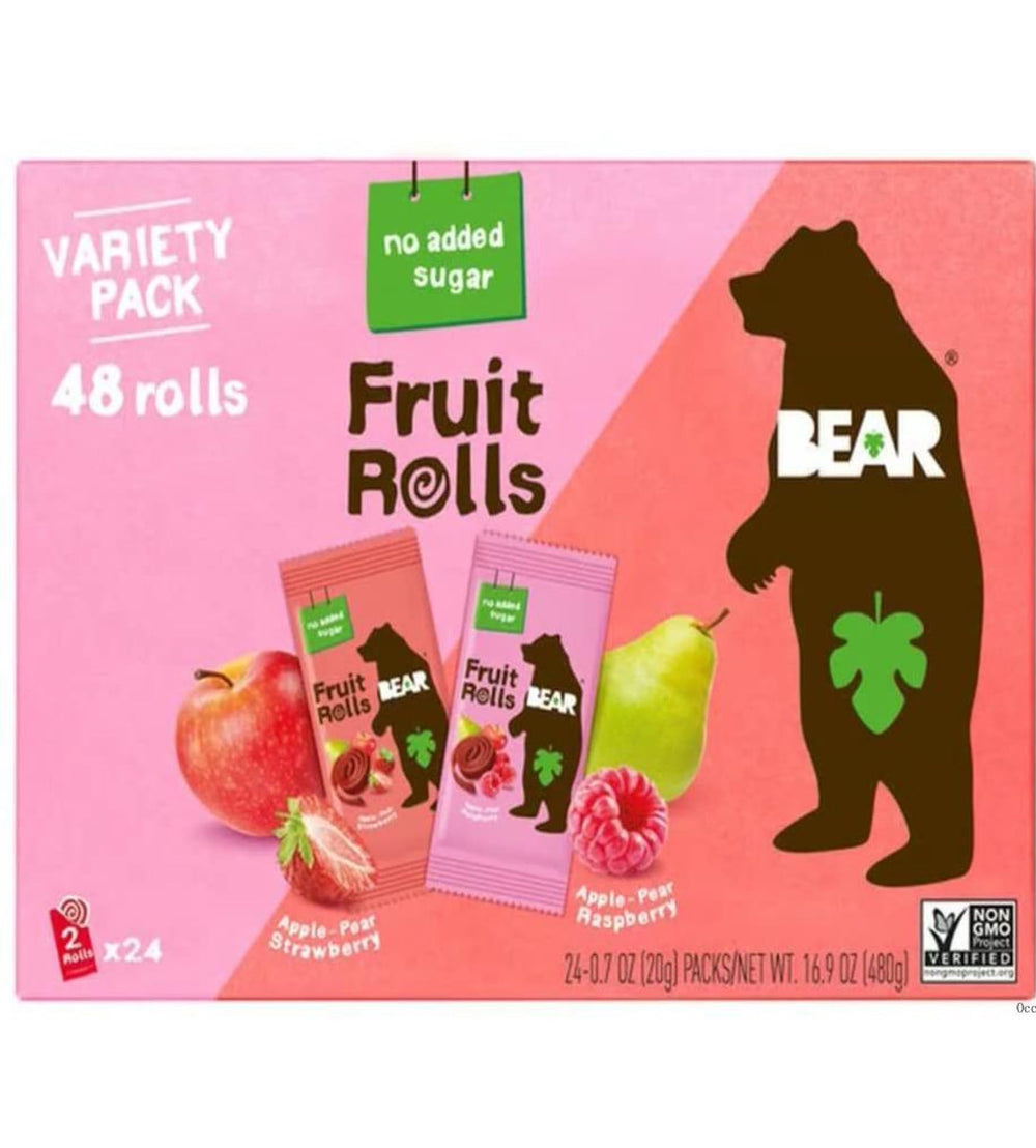 BEAR close-up of fruit roll texture highlighting chewy berry concentrate for flavourful bites