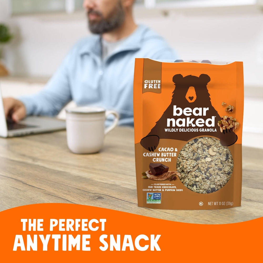 Bear Naked bowl served with fruit and yogurt offering a balanced breakfast option