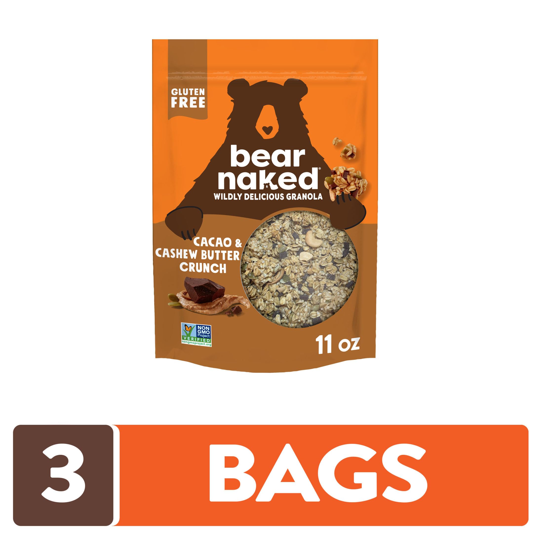 Bear Naked cashew butter clusters detail emphasizing creamy texture and satisfaction