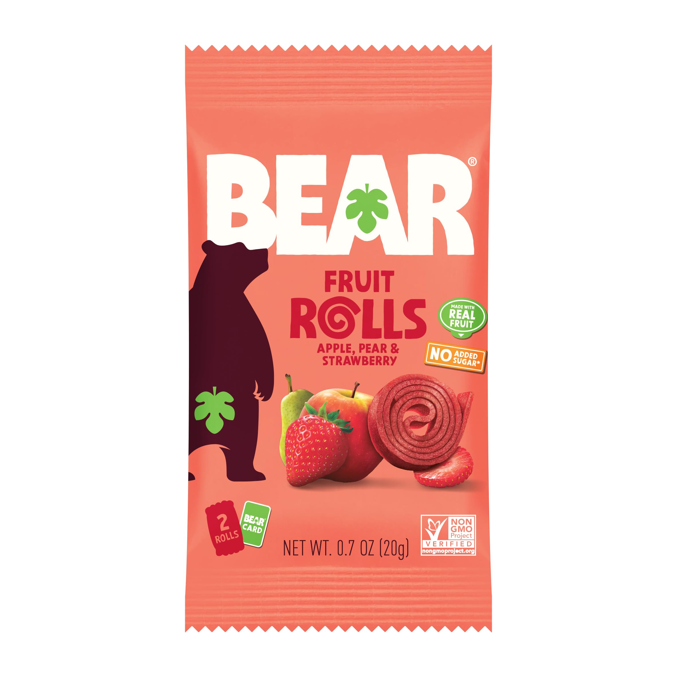 BEAR roll held in hand for scale showing portion size and travel-friendly benefit