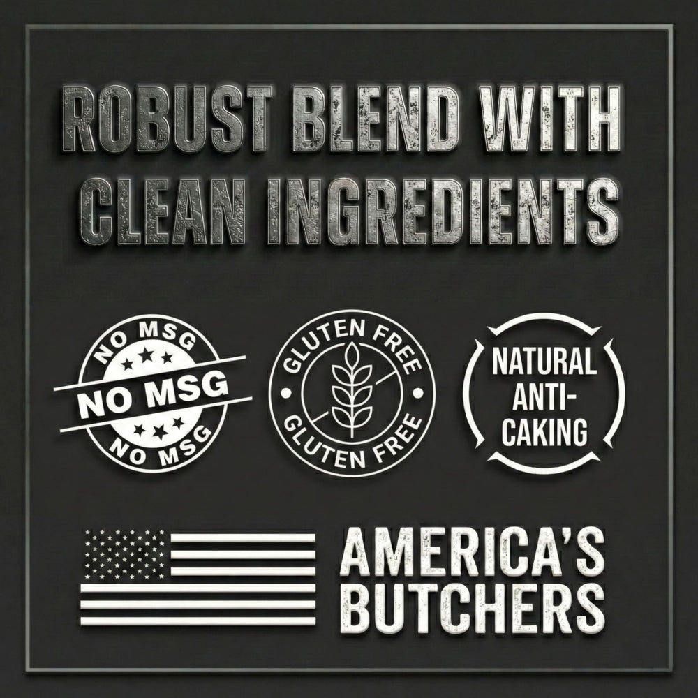 Bearded Butcher seasoned burger cooking with char and richer, smoky-sweet taste
