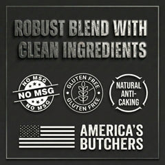 Bearded Butcher seasoned burger cooking with char and richer, smoky-sweet taste