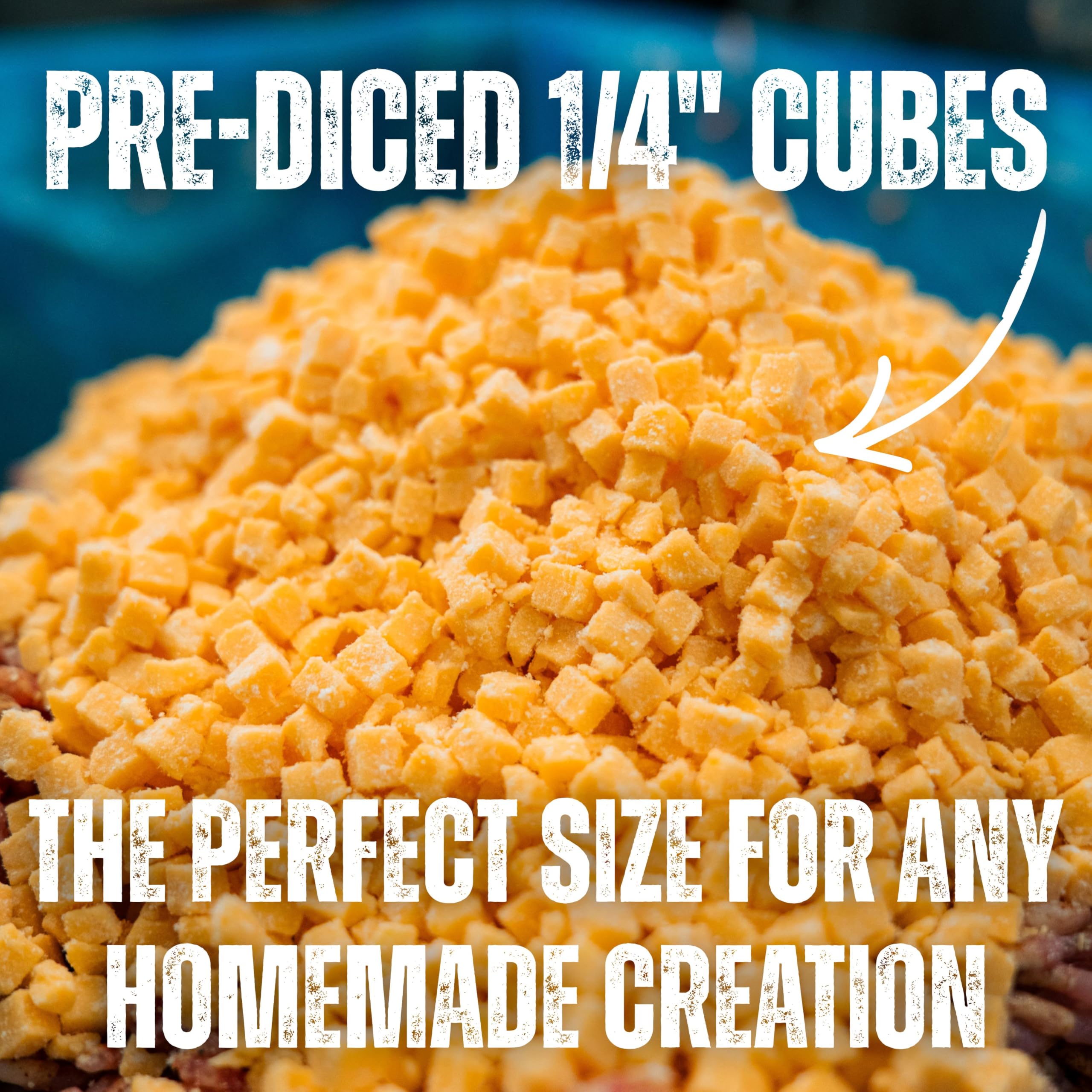 Bearded Butcher Blend cubes next to ruler for size scale and consistent portions