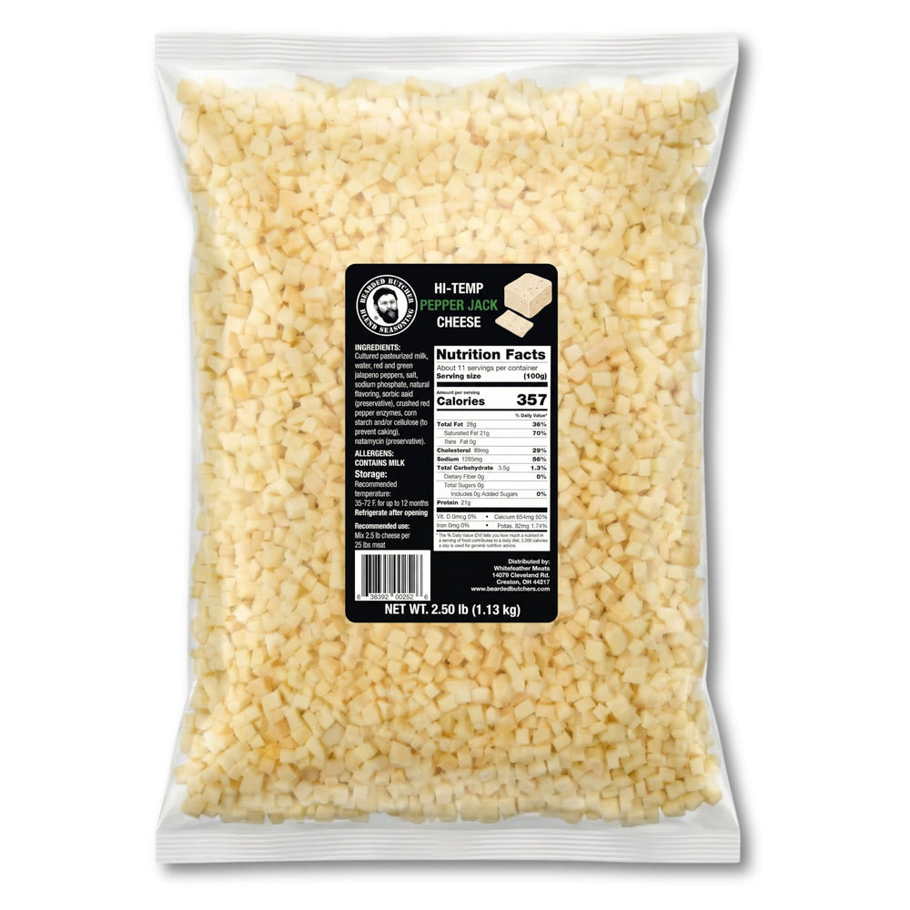 Bearded Butcher Blend front packaging showing 2.5 lb bag and features for convenience