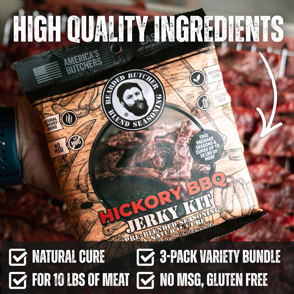 Bearded Butcher Bold packet label detail highlighting robust savory seasoning