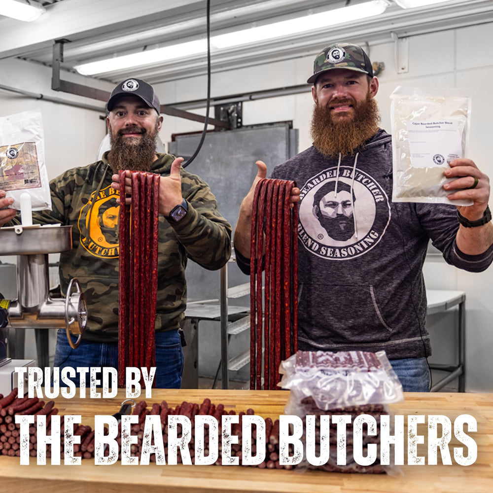 Bearded Butchers casings laid on pellet grill racks to show stable performance during smoking