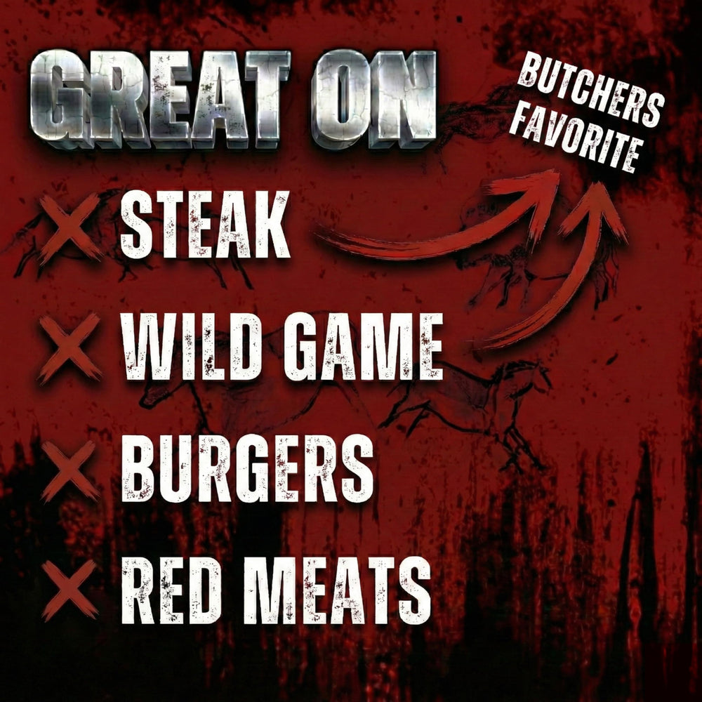 Bearded Butcher ingredients label close-up assuring no-MSG gluten-free benefit