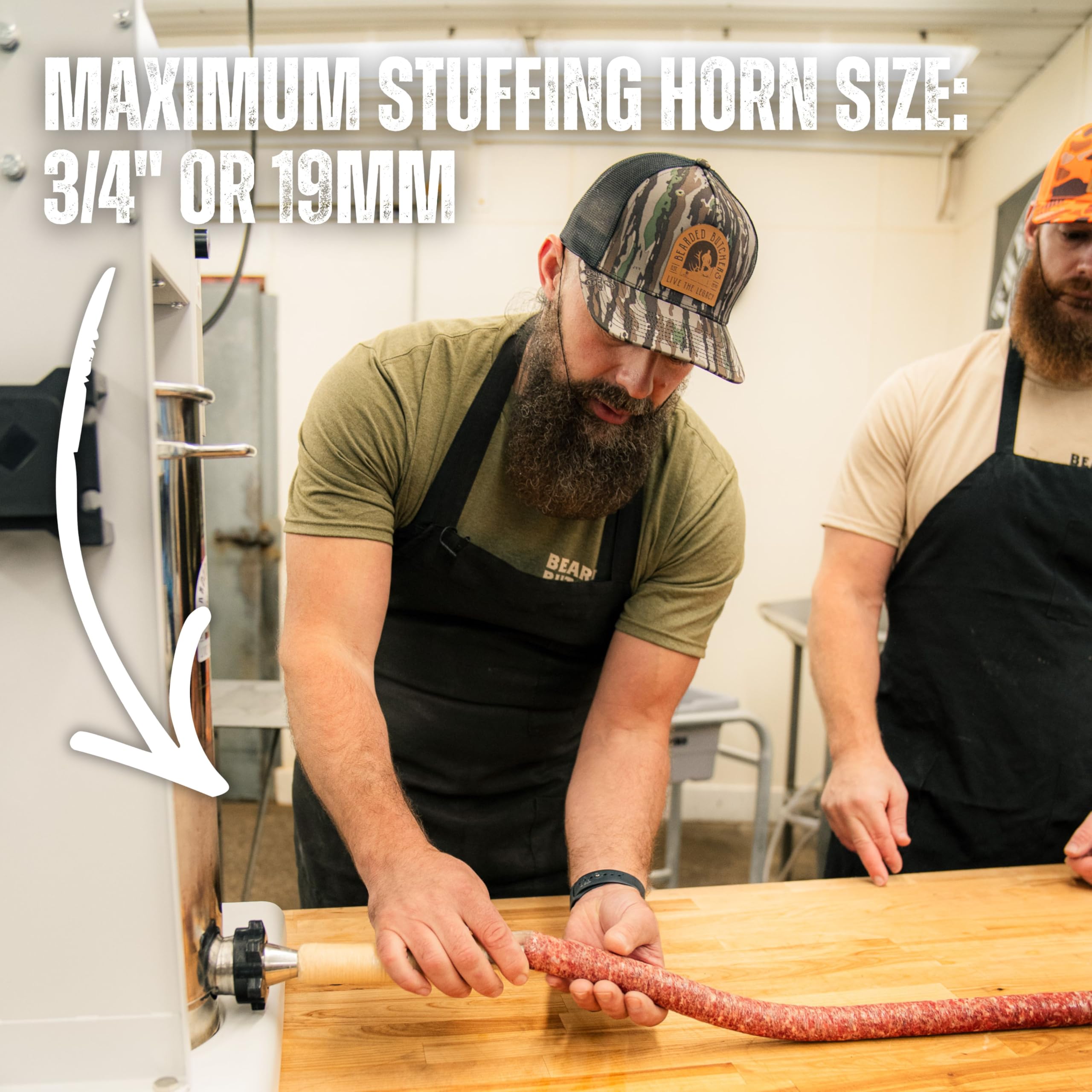Bearded Butcher twisted link detail illustrating secure closure method