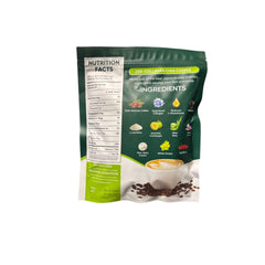 Beauty Milk FIT GUM sachet poured into cup illustrating quick mixing benefit
