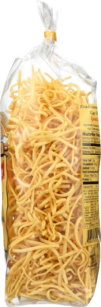 Bechtle pack next to a hand for scale demonstrating the 17.6oz size and pantry-ready convenience