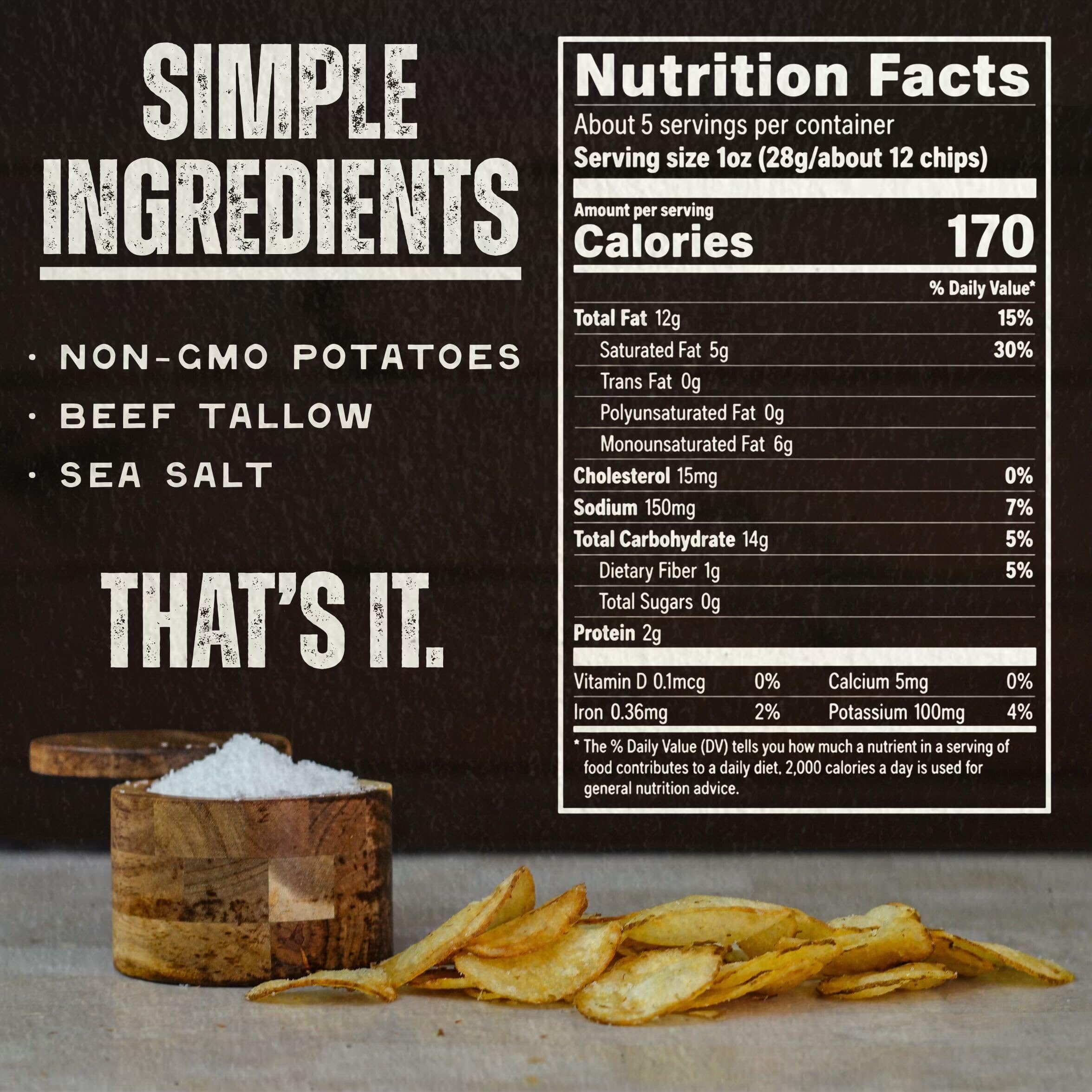 Beefy’s Own chip dipped into salsa showing ideal scoopability and flavor