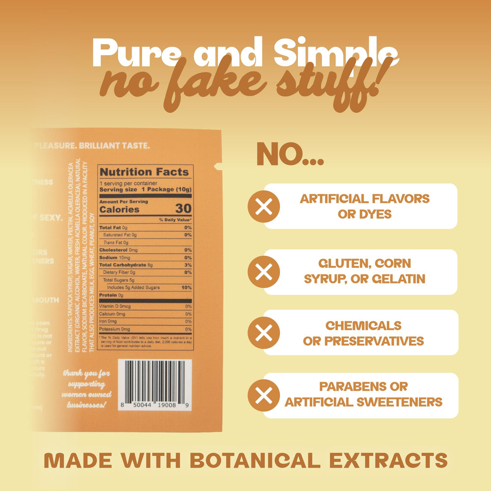 BEEJ product label close-up showing ingredients and free-from claims for confidence