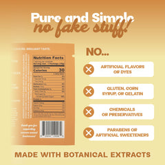 BEEJ product label close-up showing ingredients and free-from claims for confidence