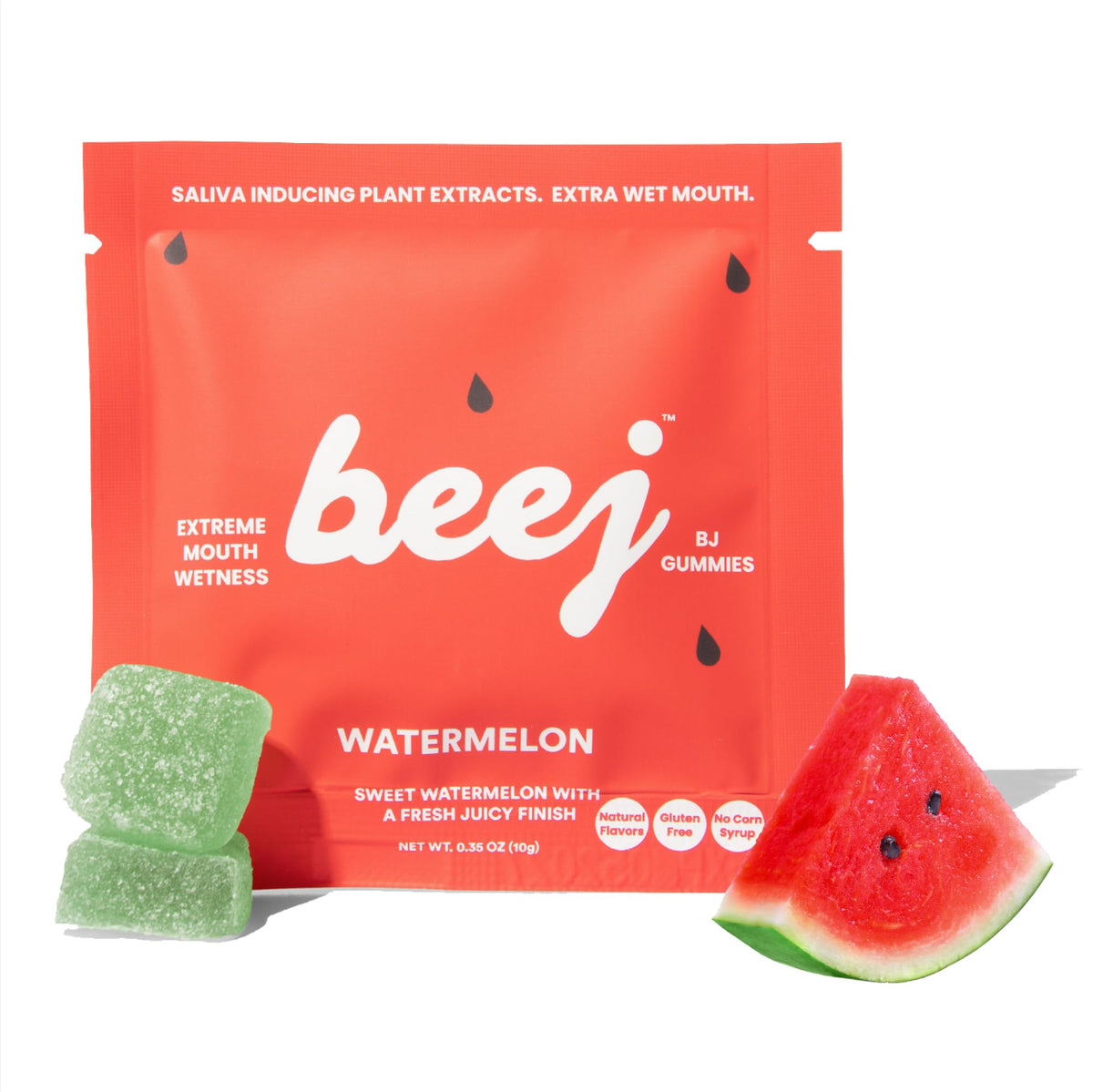 BEEJ watermelon front packaging showing brand and discreet gifting benefit