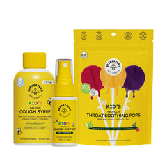 Beekeeper's Naturals bundle front packaging showing three kid products and clear benefits