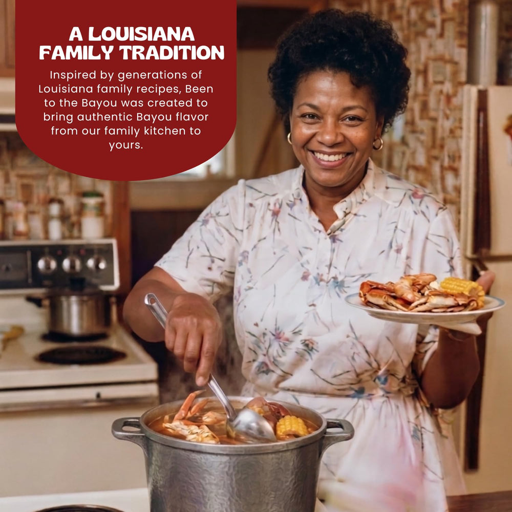 Been to the Bayou mixed with butter creating a rich boil sauce for tossing