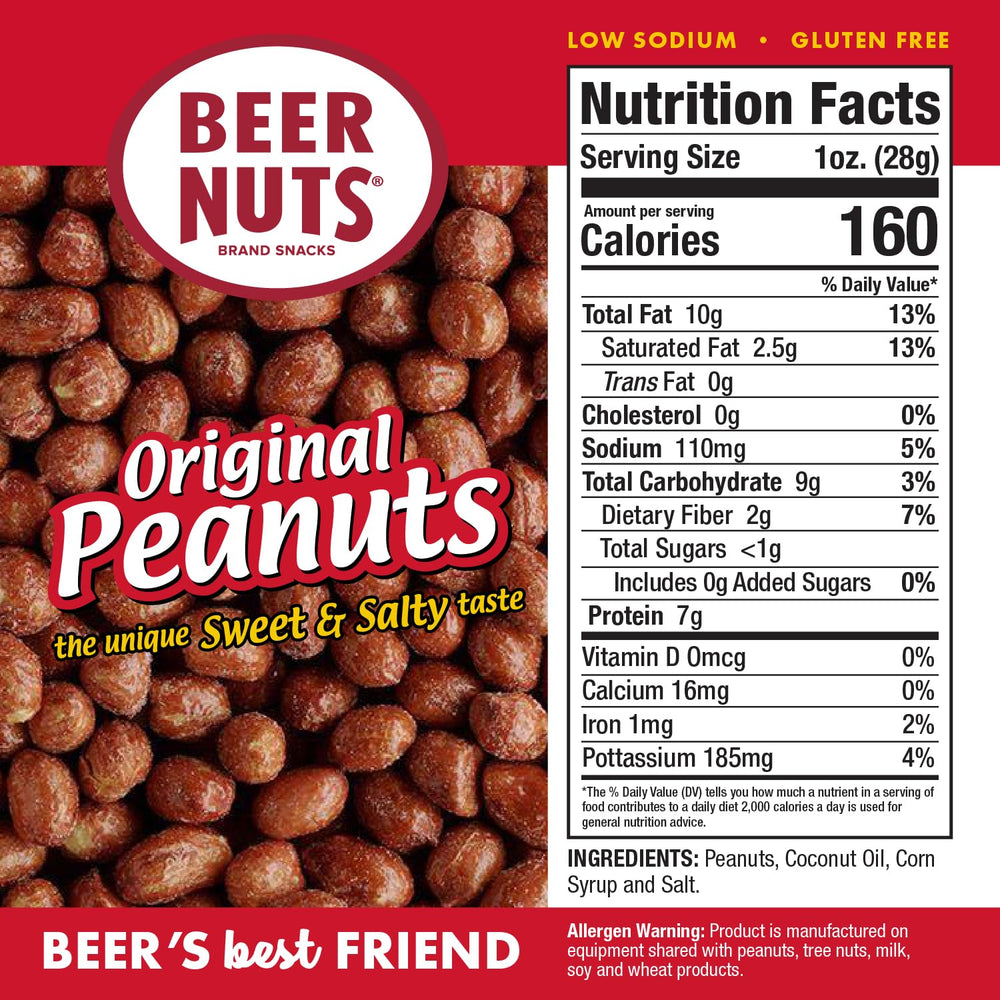 BEER NUTS close-up glaze and crunch showing texture and flavorful coating