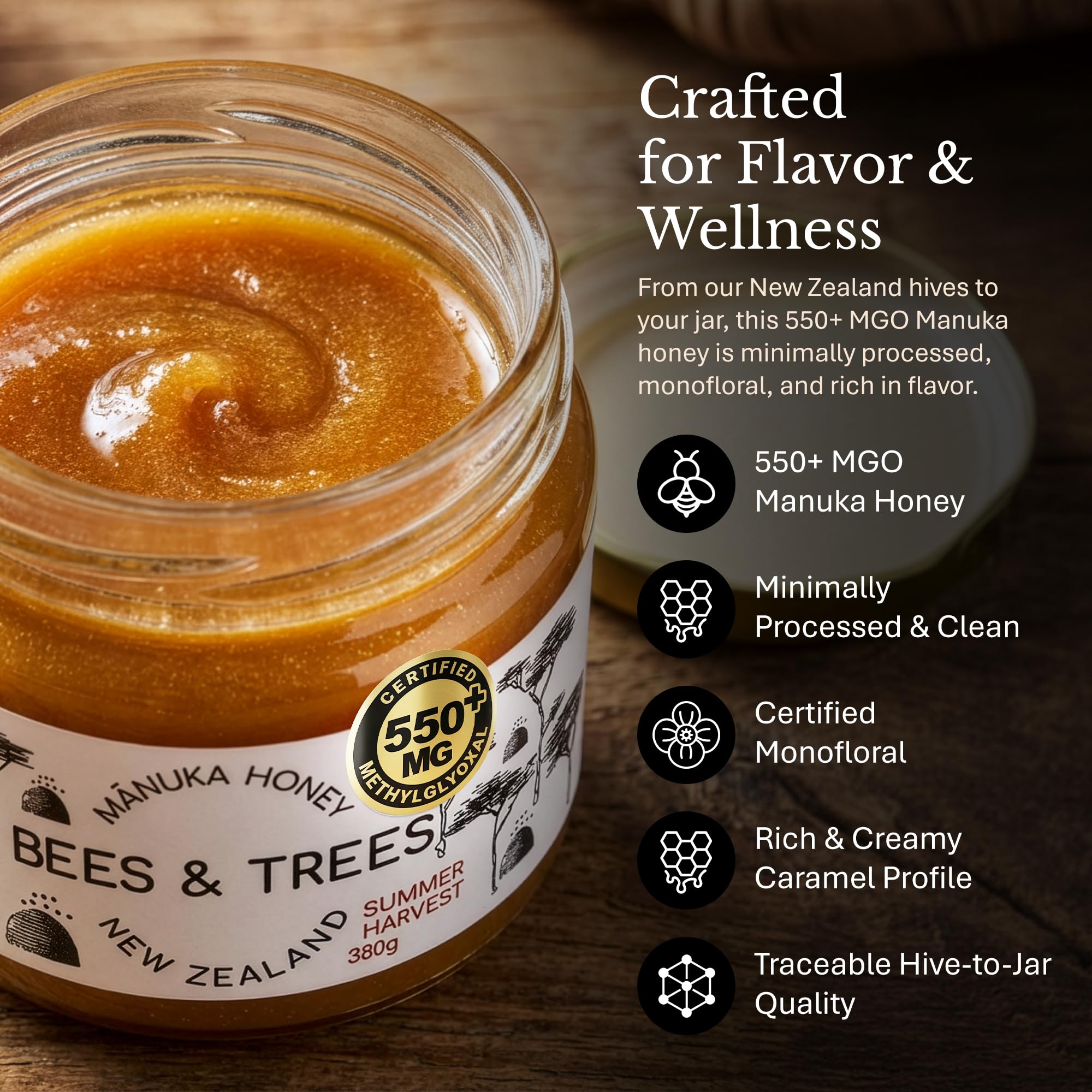Bees & Trees RFID tag on hive demonstrating traceability and source transparency