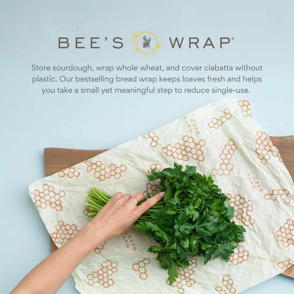 Bee's Wrap fabric texture close-up showing natural coating and breathability