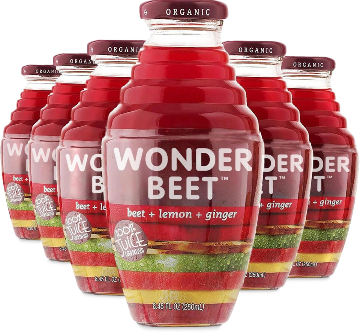 Beetology front packaging showing six-pack bottles and clear labeling for convenience