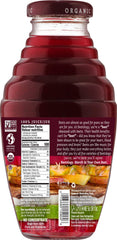 Beetology label ingredients detail highlighting organic beet and tropical fruits