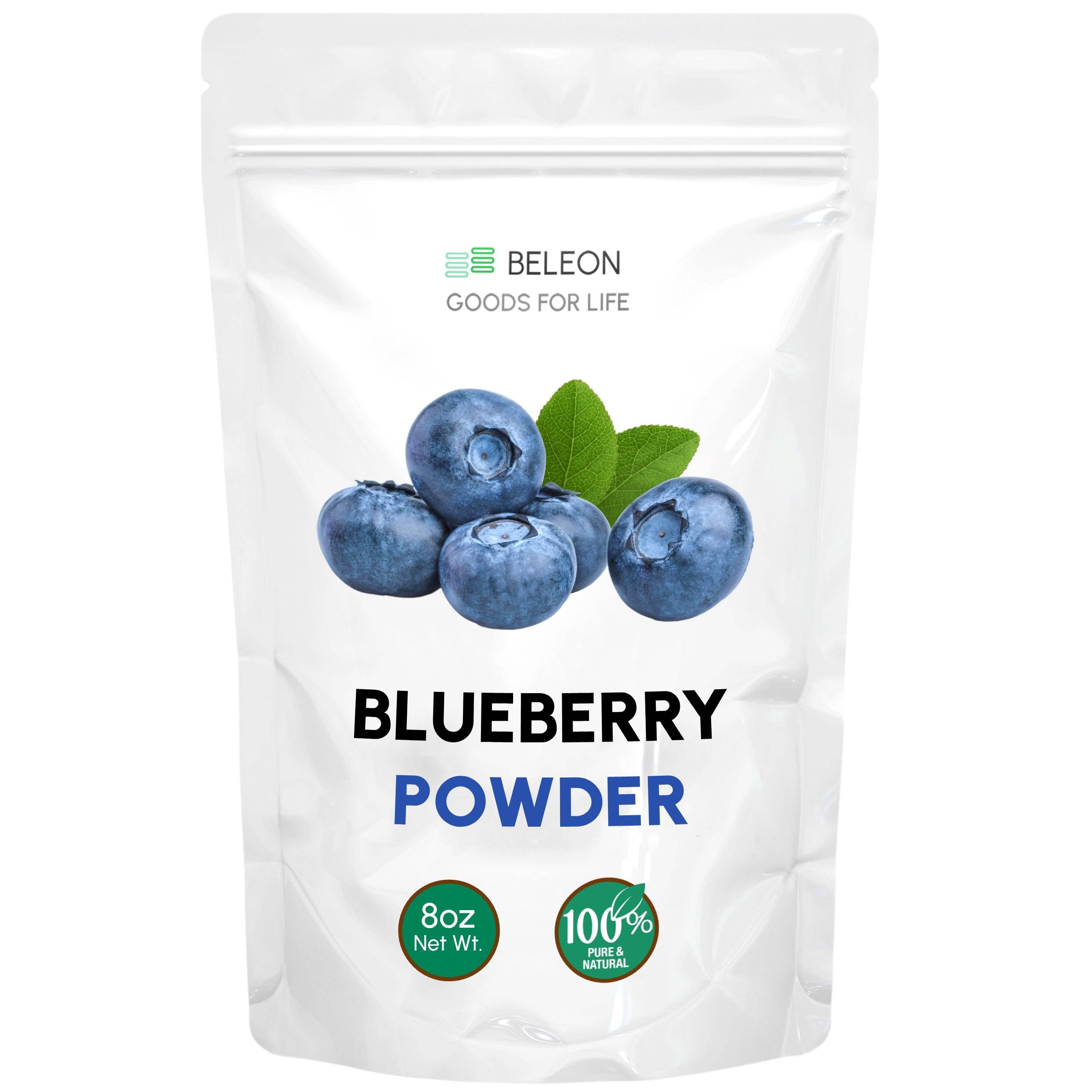 Beleon Goods For Life front pouch showing product branding and 8 oz size for convenience