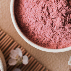 Beleon Goods For Life tart cherry powder blended into a smoothie for vivid flavor