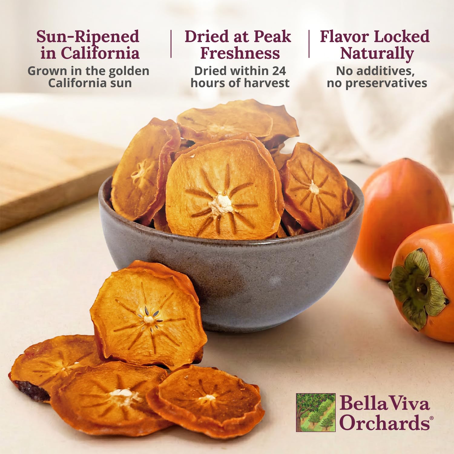 Bella Viva slices on a charcuterie board adding color and chewy fruit contrast