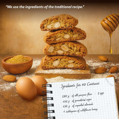 Belli lemons and flour ingredients emphasizing authentic Italian quality