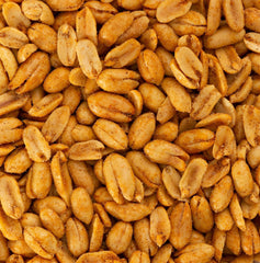 Belmont Peanuts seasoning texture detail showing chili lime coating and flavor