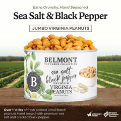 Belmont Peanuts close-up of jumbo kernels highlighting crunchy texture