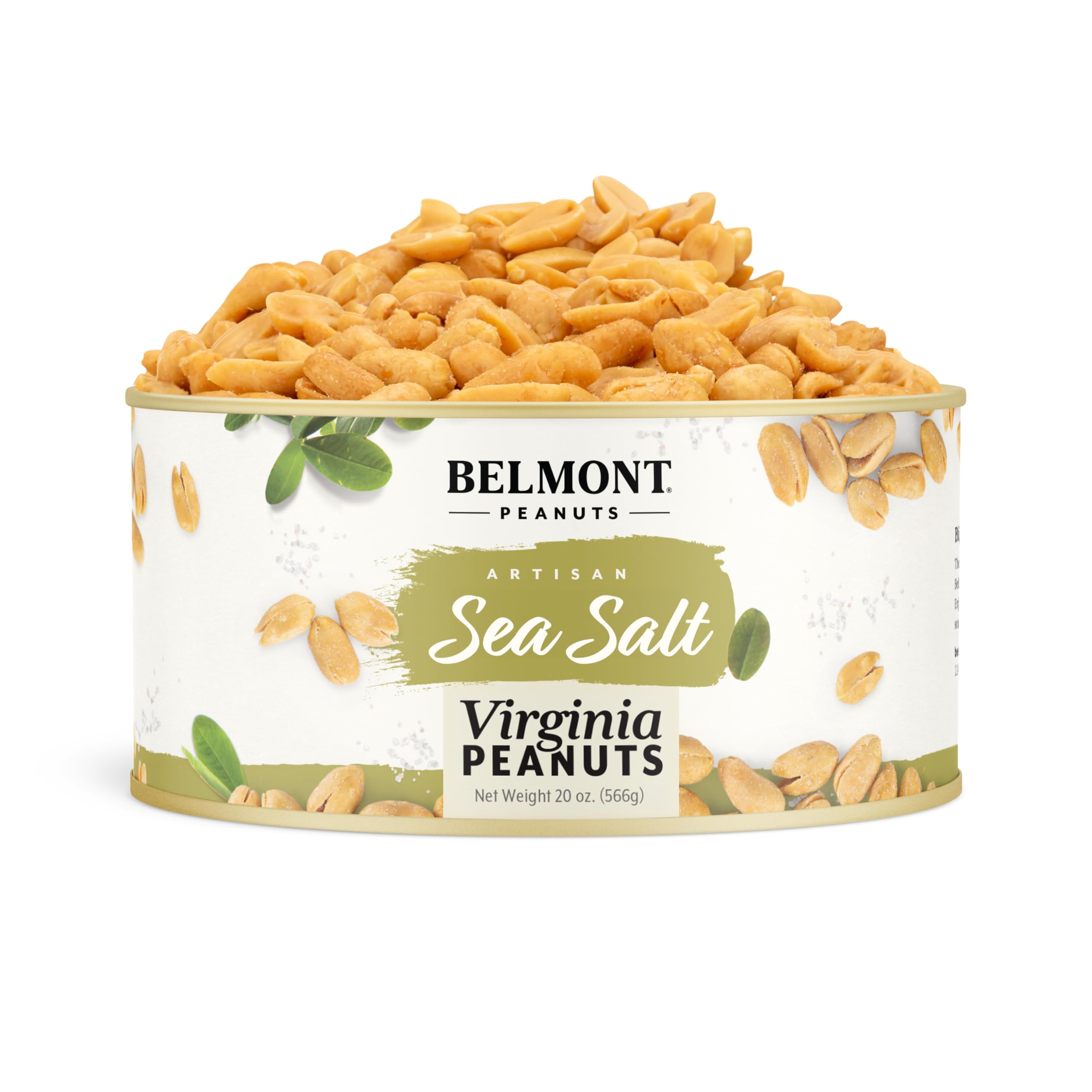 Belmont Peanuts front pack 20 oz showing branding and clear benefits