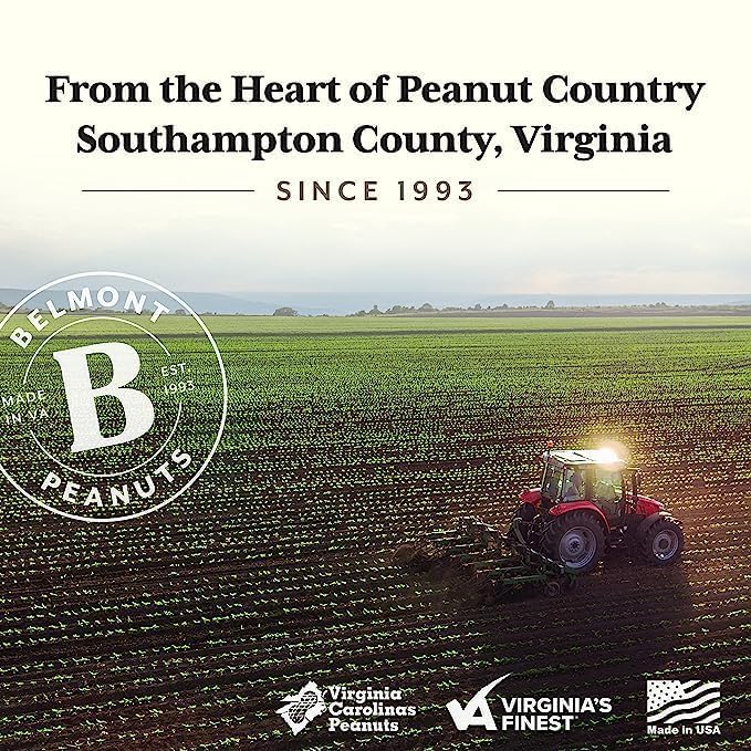 Belmont Peanuts next to a tablespoon to show size and portion control benefit