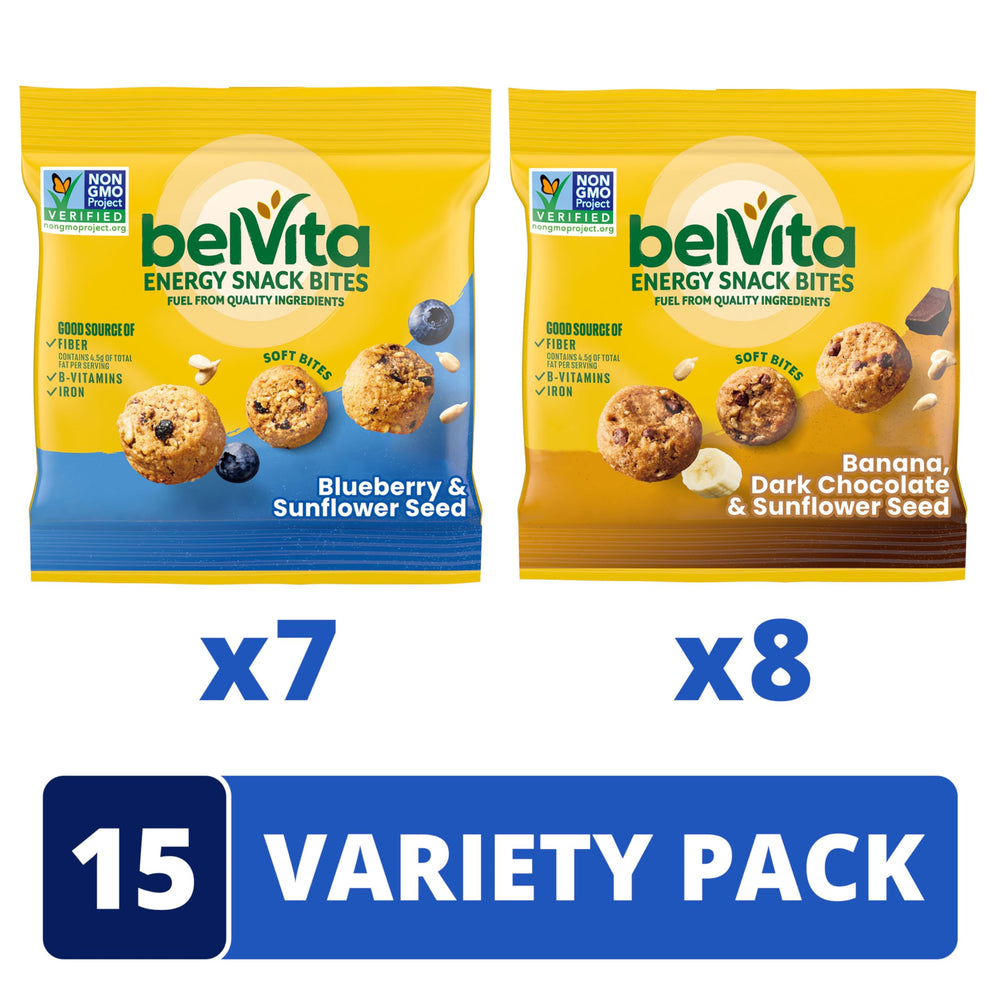 belVita blueberry bite close-up showing fruit pieces and texture