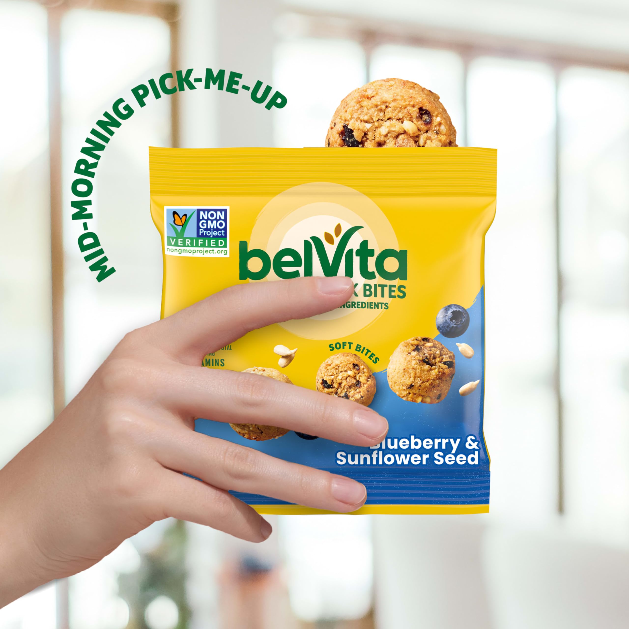belVita open pack with two bites visible for easy eating