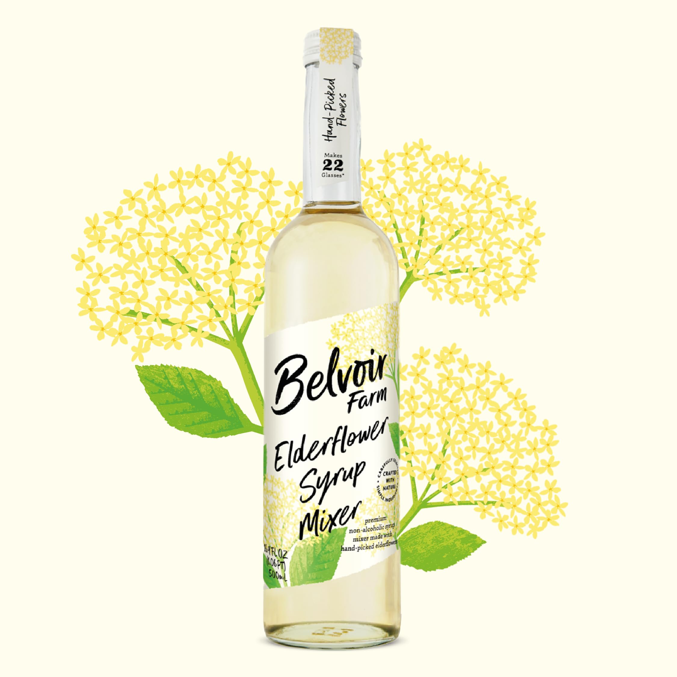 BELVOIR FRUIT FARMS label closeup highlighting ingredients and artisanal quality