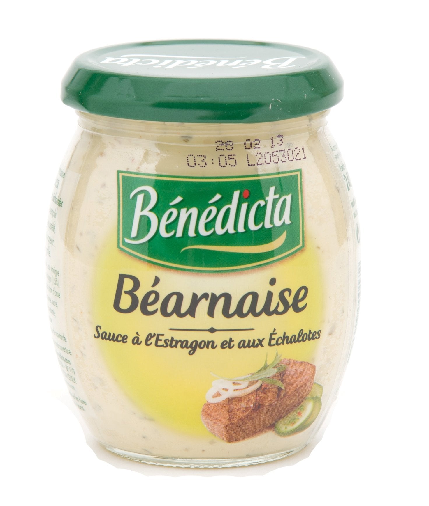 Bénédicta béarnaise front label on squeeze bottle showing rich steakhouse flavor