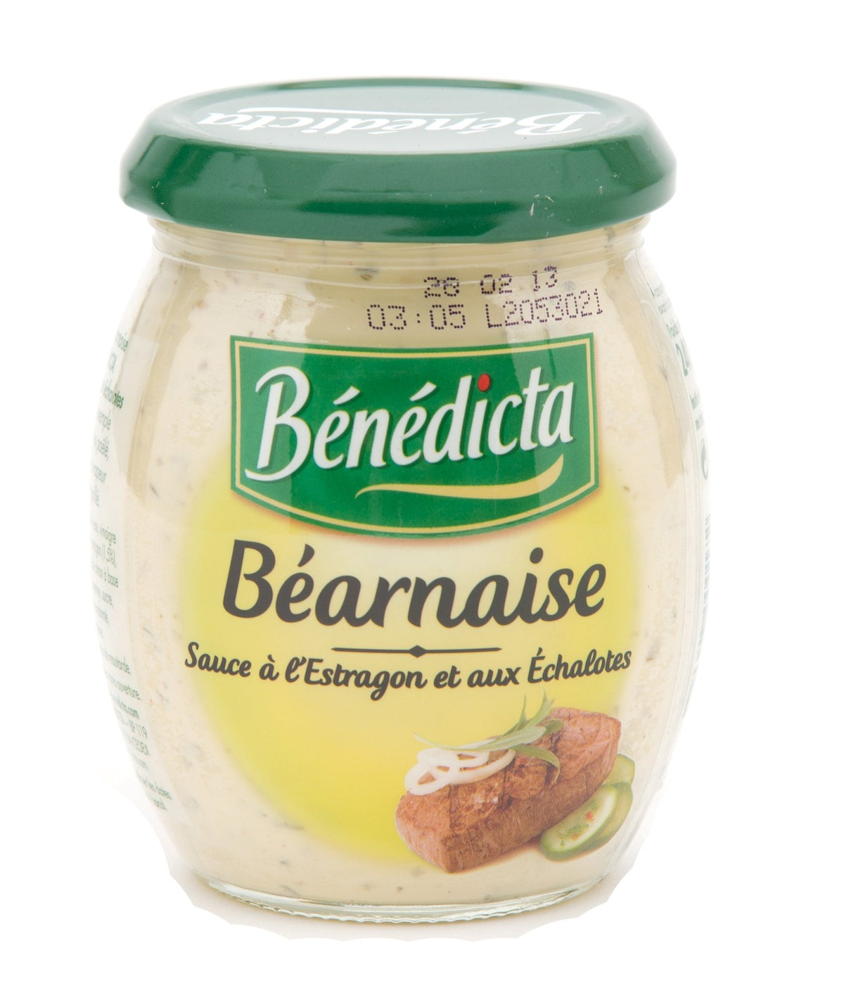 Bénédicta béarnaise front label on squeeze bottle showing rich steakhouse flavor