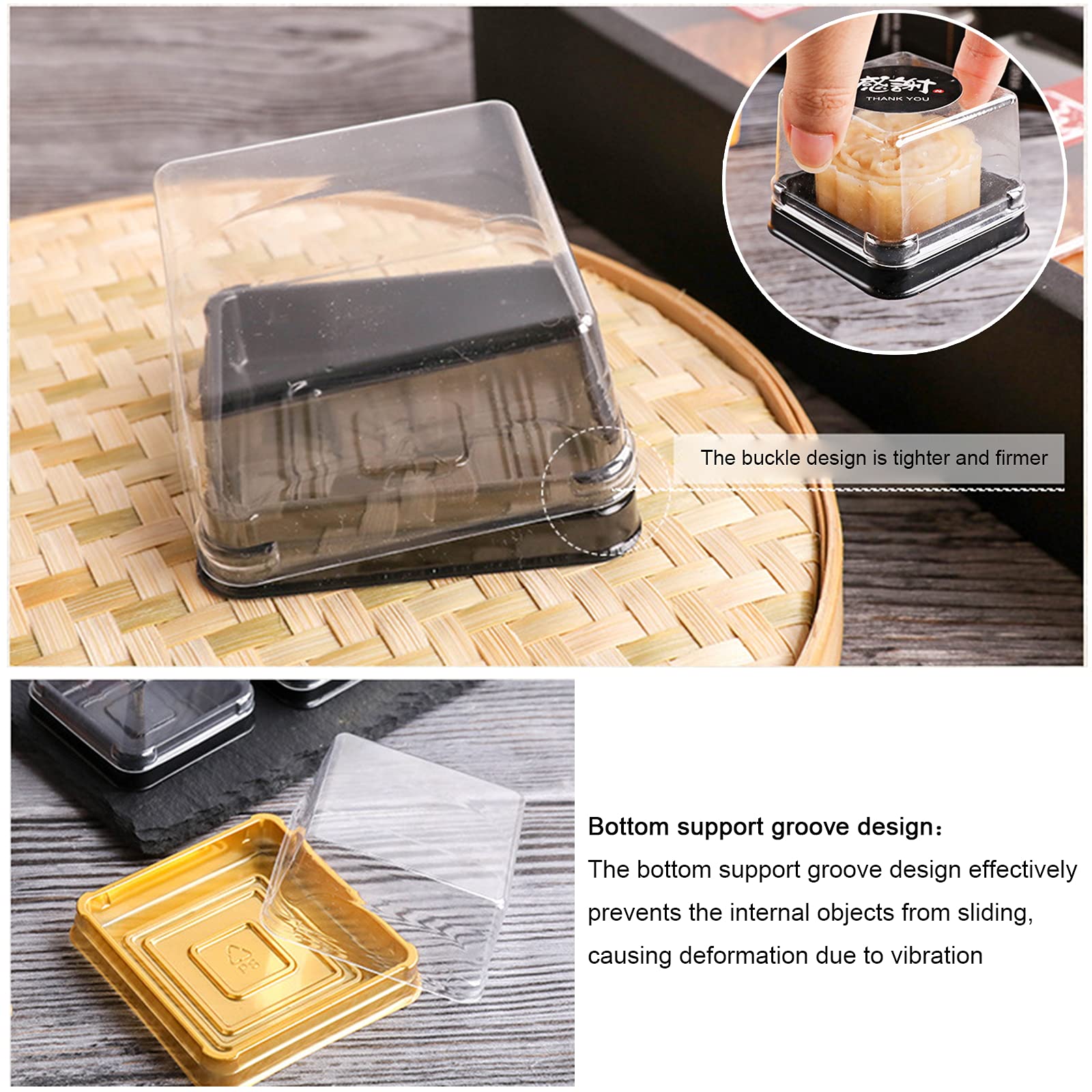 BenRan box with decorative sticker showing branding and labeling option