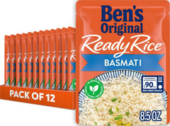 Ben's Original front packaging showing 12 pouches and quick-serve benefit