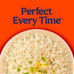 Ben's Original opened pouch after 90 seconds in microwave, ready to serve