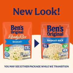 Ben's Original close-up of microwavable pouch highlighting easy preparation