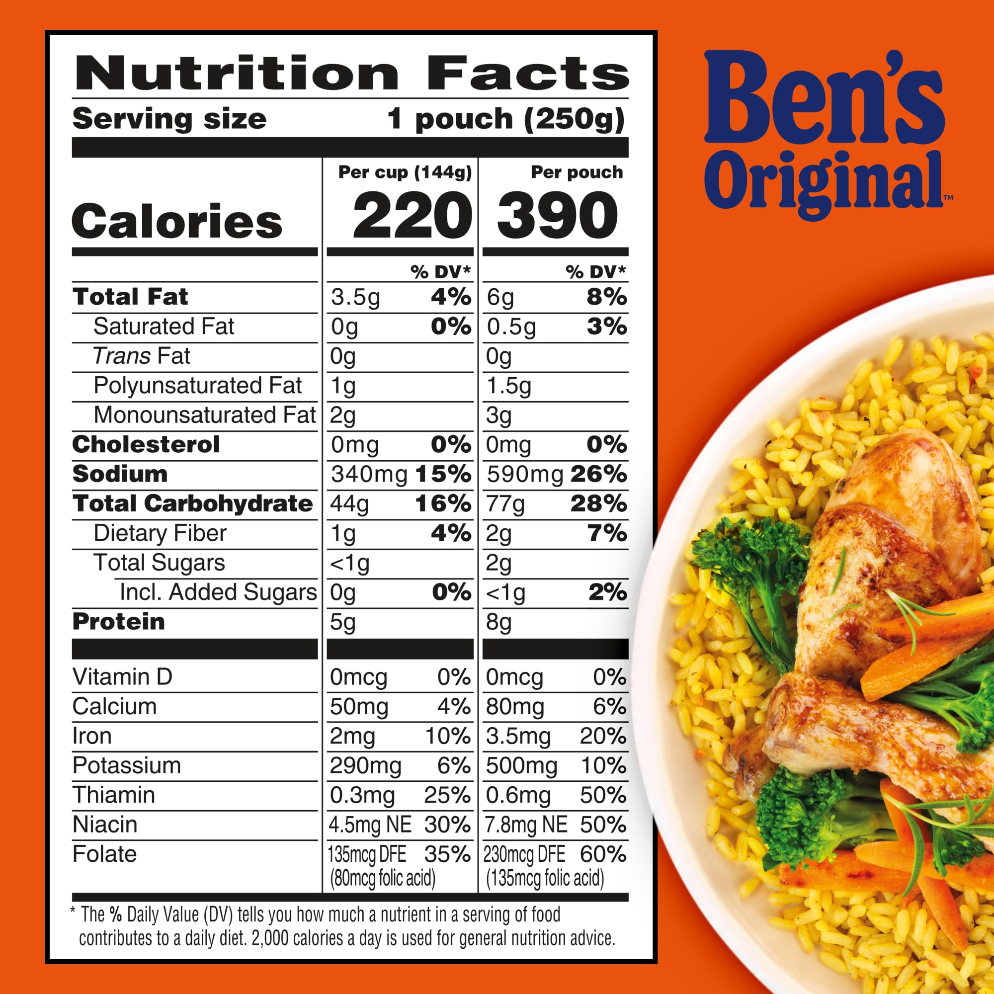 Ben's Original twelve-pouch pack stacked on pantry shelf for bulk storage