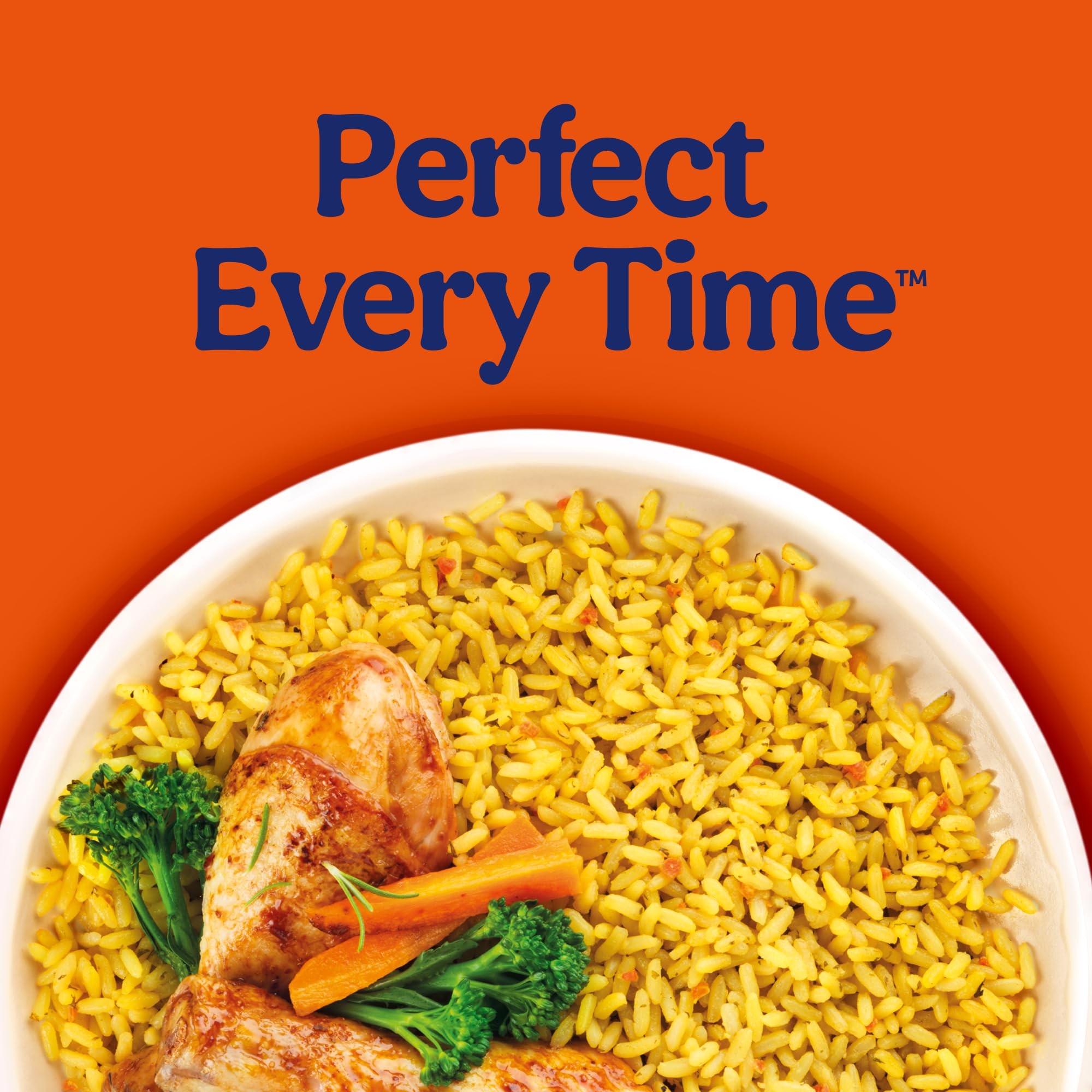 Ben's Original close-up of rice grains and carrot pieces highlighting texture and flavor
