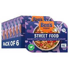 Ben's Original front packaging showing gumbo bowl and branding for quick selection