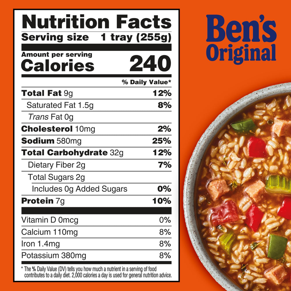 Ben's Original six-pack stacked on shelf emphasizing pantry-ready bulk convenience