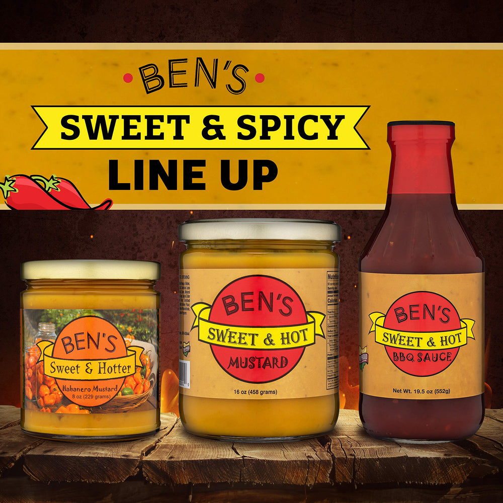 Ben's Sweet & Hot farm peppers and ingredients showcasing natural sourcing