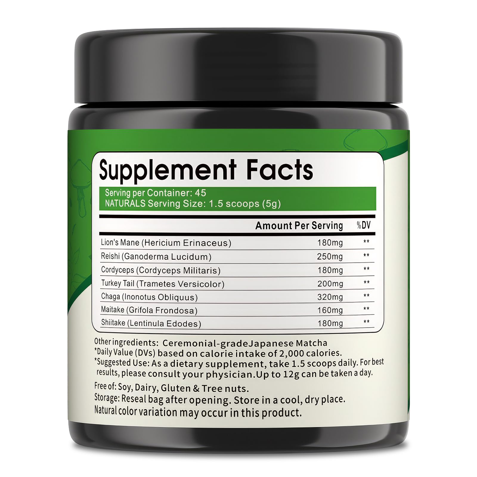 BeriWell powder close-up texture shot highlighting smooth, fine grind